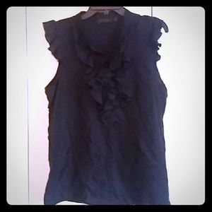 Navy Blue THE LIMITED sleeveless shirt.